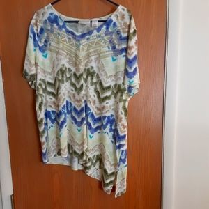 Alfred Dunner Multi Color top sz 2x